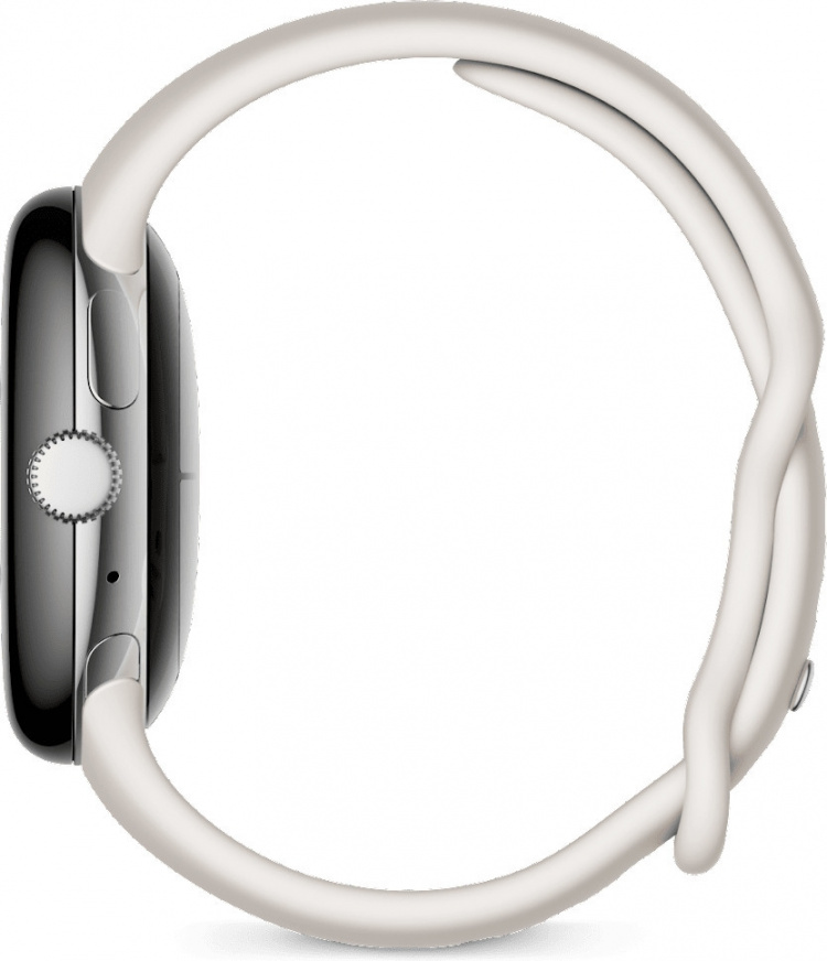 Google Pixel Watch WiFi smartklocka, polerat silver / krita