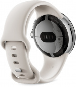 Google Pixel Watch WiFi smartklocka, polerat silver / krita