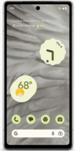 Google Pixel 7a 5G-telefon, 128/8 GB, vit