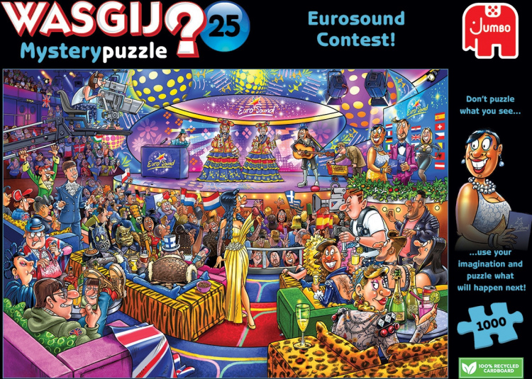 Wasgij Mystery 25, Eurosong-tävling - pussel, 1000 bitar