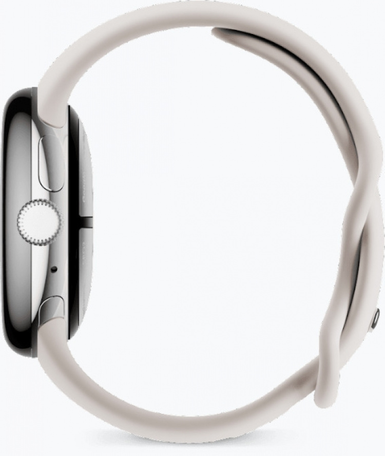 Google Pixel Watch 2 WiFi smart klocka, silver/porslin