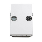 Triax Vägguttag FM/TV TD 260E Vit Triax Vägguttag FM/TV TD 260E Vit