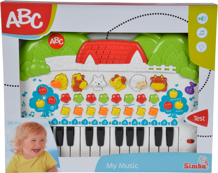 Simba Dickie Simba ABC Animal Keyboard Instrument Simba Dickie Simba ABC Animal Keyboard Instrument
