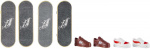 Hot Wheels Skate Fingerboard & Shoe - finger skateboard, 4 pcs.