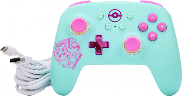PowerA Enhanced Wired Controller, Pokémon: Sweet Friends, Switch