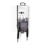 Nedis Monoljudkabel | 6.35 mm Hane | 6.35 mm Hane | Nickelplaterad | 1.50 m | Rund | PVC Nedis Monoljudkabel | 6.35 mm Hane | 6.35 mm Hane | Nickelplaterad | 1.50 m | Rund | PVC