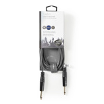 Nedis Monoljudkabel | 6.35 mm Hane | 6.35 mm Hane | Nickelplaterad | 3.00 m | Rund | PVC Nedis Monoljudkabel | 6.35 mm Hane | 6.35 mm Hane | Nickelplaterad | 3.00 m | Rund | PVC