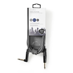 Nedis Monoljudkabel | 6.35 mm Hane | 6.35 mm Hane | Nickelplaterad | 3.00 m | Rund | PVC