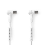 Nedis Koaxialkabel | IEC (Koax) Hane | IEC (Koax) Hona | Nickelplaterad | 120 dB | 75 Ohm | Fyra skydd | 10.0 m | Rund | PVC | Vit | Låda Nedis Koaxialkabel | IEC (Koax) Hane | IEC (Koax) Hona | Nickelplaterad | 120 dB | 75 Ohm | Fyra skydd | 10.0 m | Rund | PVC | Vit | Låda