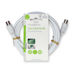 Nedis Koaxialkabel | IEC (Koax) Hane | IEC (Koax) Hona | Nickelplaterad | 90 dB | 75 Ohm | Dubbelskärmad | 3.00 m | Rund | PVC | Vit | Label Nedis Koaxialkabel | IEC (Koax) Hane | IEC (Koax) Hona | Nickelplaterad | 90 dB | 75 Ohm | Dubbelskärmad | 3.00 m | Rund | PVC | Vit | Label