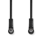 Nedis Koaxialkabel | IEC (Koax) Hane | IEC (Koax) Hona | Nickelplaterad | 120 dB | 75 Ohm | Fyra skydd | 1.50 m | Rund | PVC | Svart | Label Nedis Koaxialkabel | IEC (Koax) Hane | IEC (Koax) Hona | Nickelplaterad | 120 dB | 75 Ohm | Fyra skydd | 1.50 m | Rund | PVC | Svart | Label