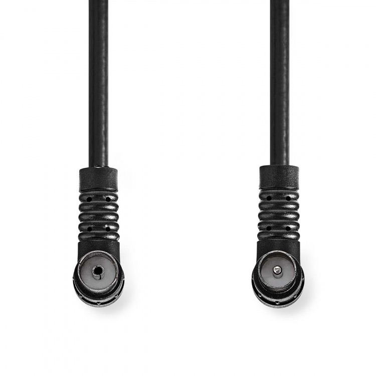 Nedis Koaxialkabel | IEC (Koax) Hane | IEC (Koax) Hona | Nickelplaterad | 120 dB | 75 Ohm | Fyra skydd | 1.50 m | Rund | PVC | Svart | Label Nedis Koaxialkabel | IEC (Koax) Hane | IEC (Koax) Hona | Nickelplaterad | 120 dB | 75 Ohm | Fyra skydd | 1.50 m | Rund | PVC | Svart | Label