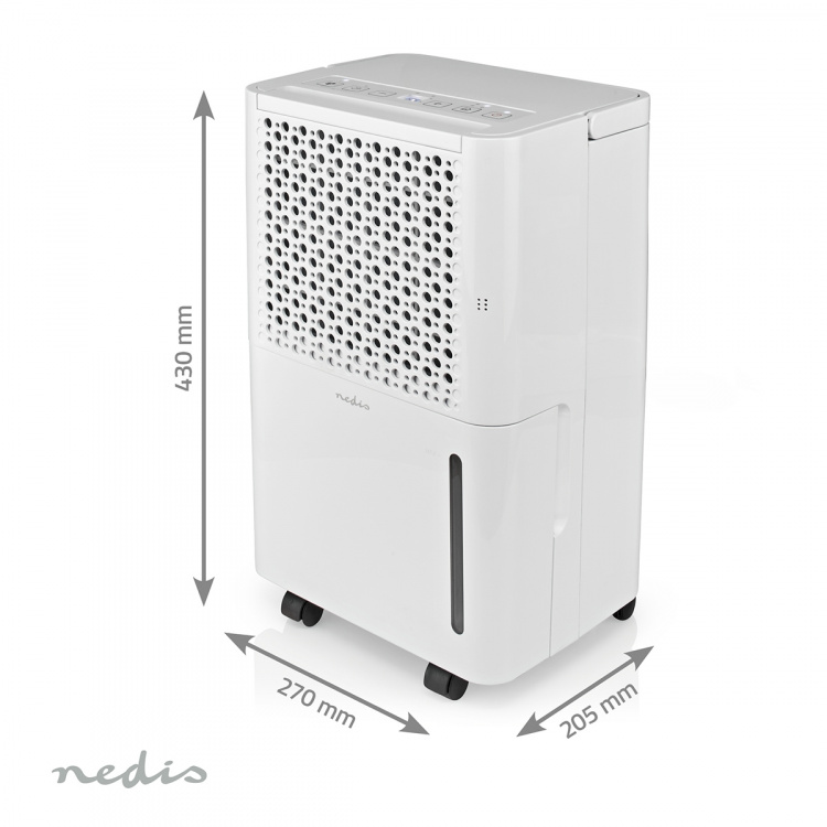 Nedis Avfuktare | 10 l/Dag | Avfuktning / Automatisk / Torr tvätt / Ventilation | Ja | 100 m³/h Nedis Avfuktare | 10 l/Dag | Avfuktning / Automatisk / Torr tvätt / Ventilation | Ja | 100 m³/h