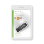 Nedis Flash Drive | 128 GB | USB Type-A | Läshastighet: 80 MB/s | Skrivhastighet: 10 MB/s