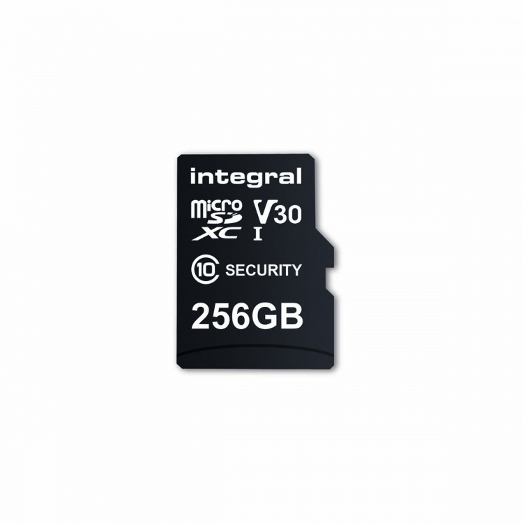 Integral 256 GB säkerhetskamera microSD-kort för färdkameror, hemmakameror, CCTV, kroppskameror och drönare
