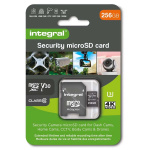 Integral 256 GB säkerhetskamera microSD-kort för färdkameror, hemmakameror, CCTV, kroppskameror och drönare
