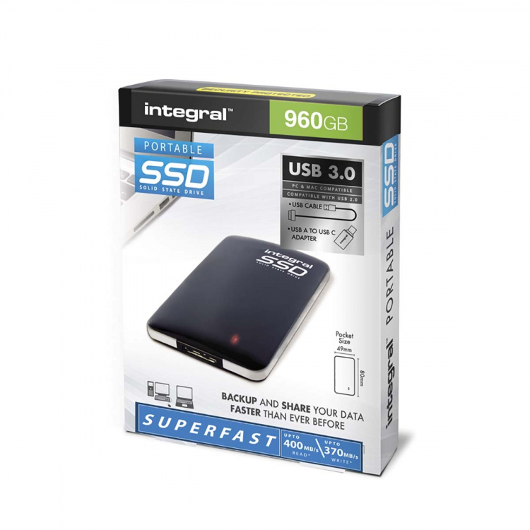 Integral 960 GB USB 3.0 bärbar SSD extern