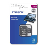 Integral 128 GB höghastighets microSDHC/XC V30 UHS-I U3 minneskort Integral 128 GB höghastighets microSDHC/XC V30 UHS-I U3 minneskort