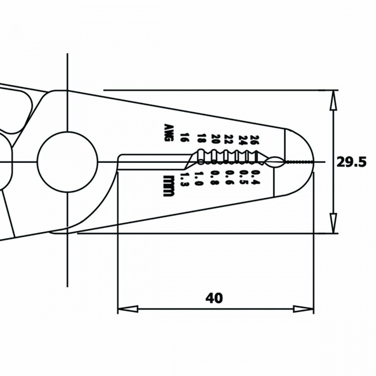 Piergiacomi Sax, trådavdragare, tång i ett verktyg
