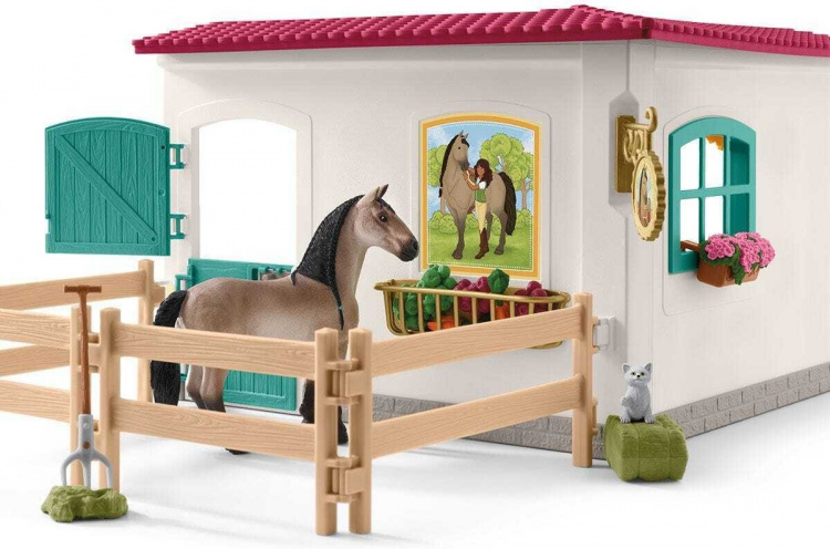 Schleich Horse Club 42591 Sadelkammare utbyggnad Schleich Horse Club 42591 Sadelkammare utbyggnad