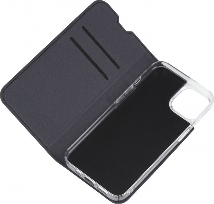 FoneKit BookCase skyddsfodral, iPhone 15, svart