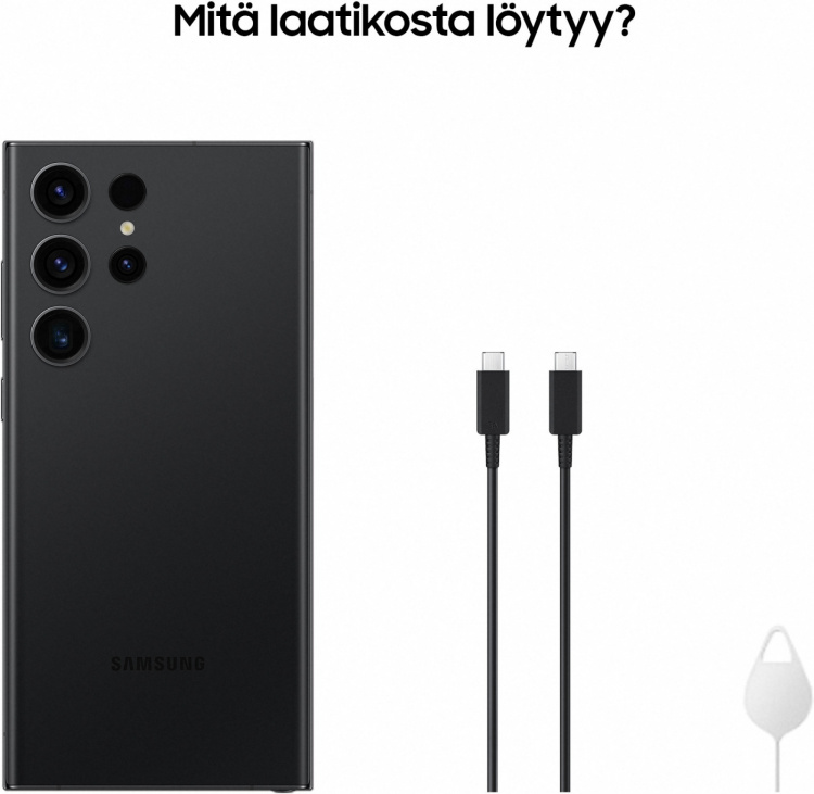 Samsung Galaxy S23 Ultra 5G Enterprise Edition-telefon, 256/8 GB, svart