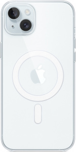 Apple iPhone 15 Plus genomskinligt fodral med MagSafe, transparent
