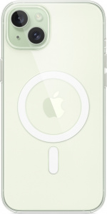 Apple iPhone 15 Plus genomskinligt fodral med MagSafe, transparent