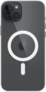 Apple iPhone 15 Plus genomskinligt fodral med MagSafe, transparent