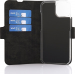 Wave BookCase - skyddsfodral, MagSafe-kompatibelt, iPhone 15, svart.