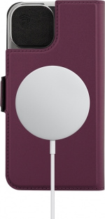 Wave BookCase - skyddsfodral, MagSafe-kompatibelt, iPhone 15, smoky sangria Wave BookCase - skyddsfodral, MagSafe-kompatibelt, iPhone 15, smoky sangria