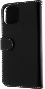 Insmat Exclusive Flip Case plånboksfodral, iPhone 15, svart