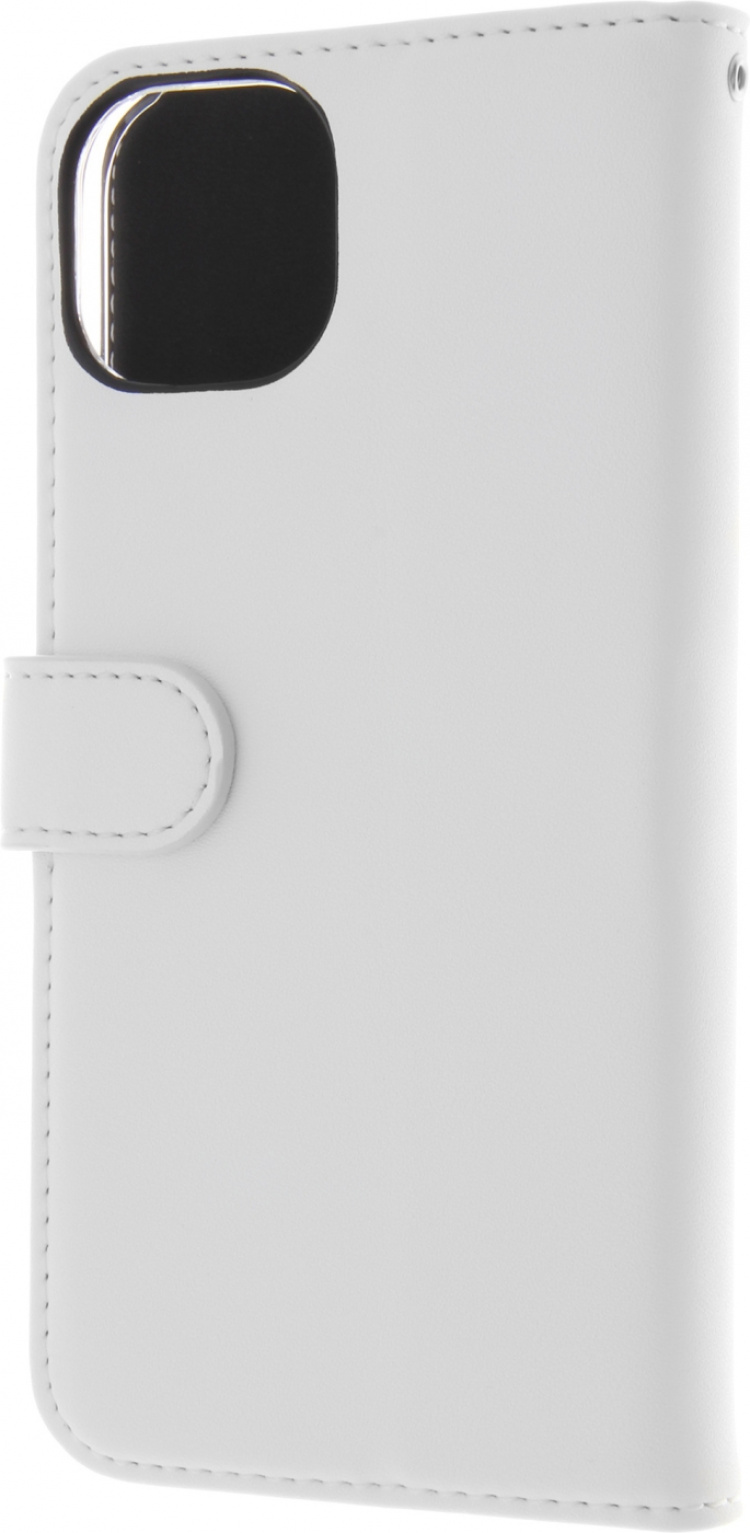 Insmat Exclusive Flip Case plånboksfodral, iPhone 15, vit