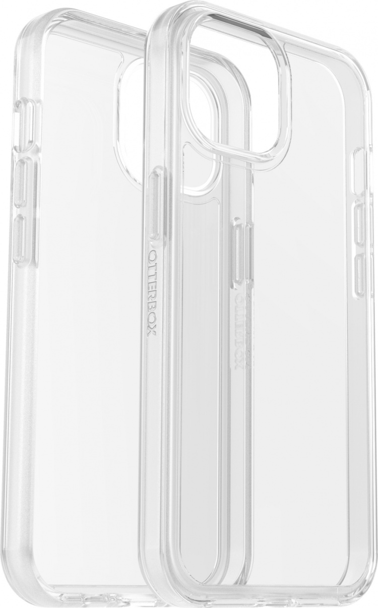 Otterbox Symmetry Clear -skyddsfodral, iPhone 15 / 14 / 13, genomskinligt  Otterbox Symmetry Clear -skyddsfodral, iPhone 15 / 14 / 13, genomskinligt