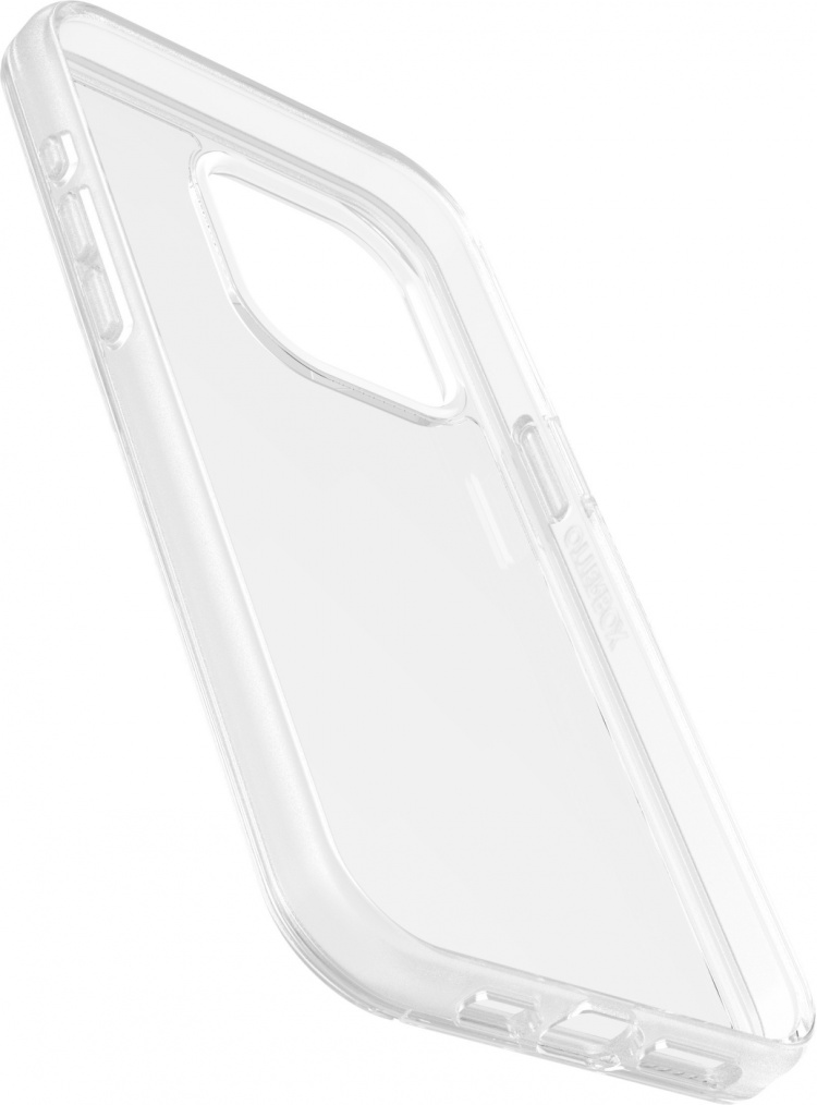 Otterbox Symmetry Clear -skyddsskal, iPhone 15 Pro Max, genomskinligt.