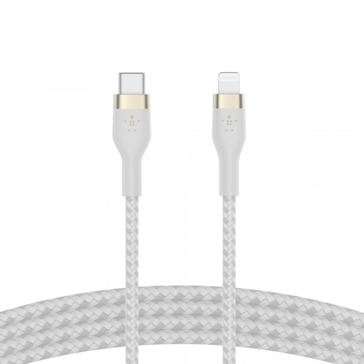 Belkin BOOST CHARGE USB-C to LTG Braided Silicon, 1m, White Belkin BOOST CHARGE USB-C to LTG Braided Silicon, 1m, White