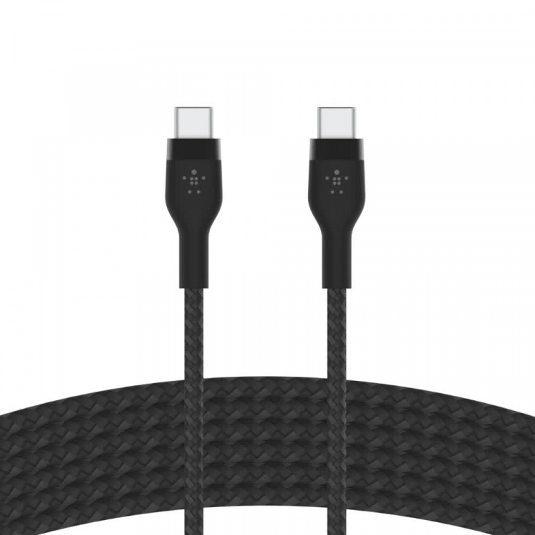 Belkin BOOST CHARGE USB-C to USB-C 2.0 Braided Silicon, 3m, Black