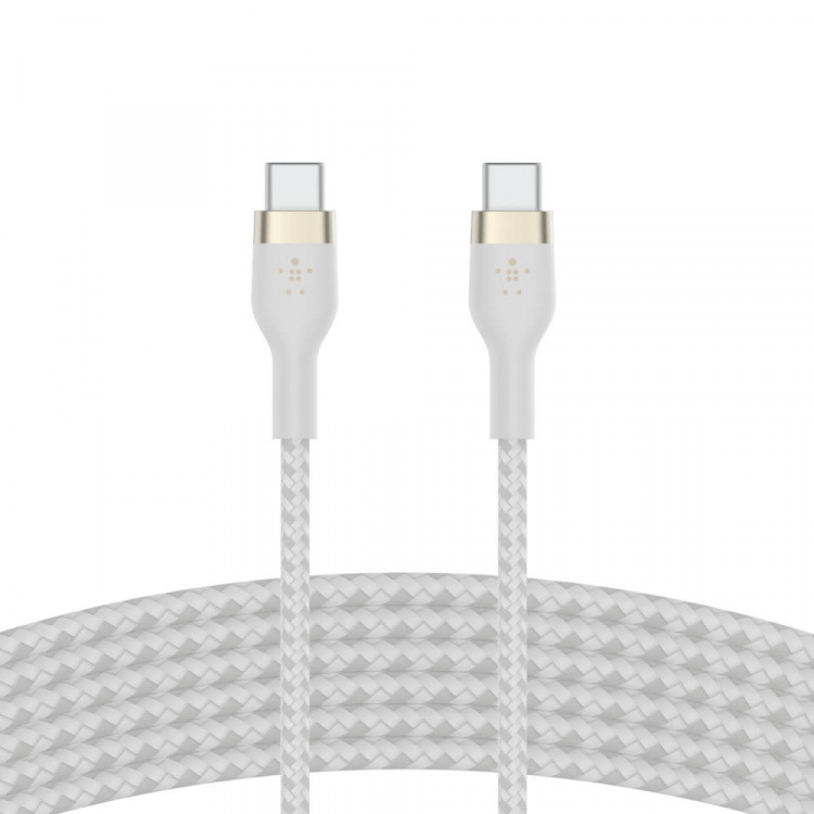 Belkin BOOST CHARGE USB-C to USB-C 2.0 Braided Silicon, 3m, White