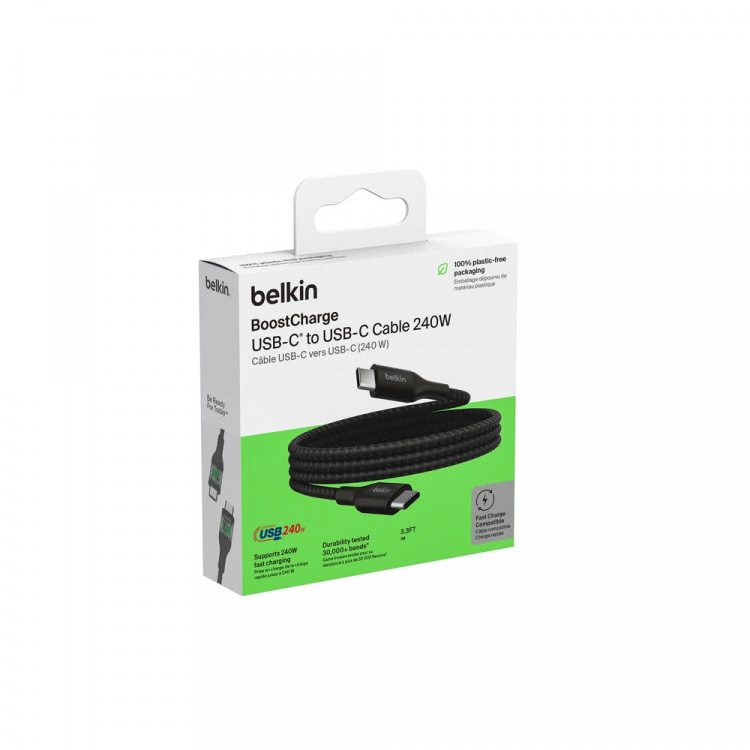 Belkin BOOST CHARGE 240W USB-C to USB-C Cable, 1m, Black