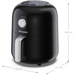 Sharp Airfryer 4L 1300W - AF-GS404AE-B
