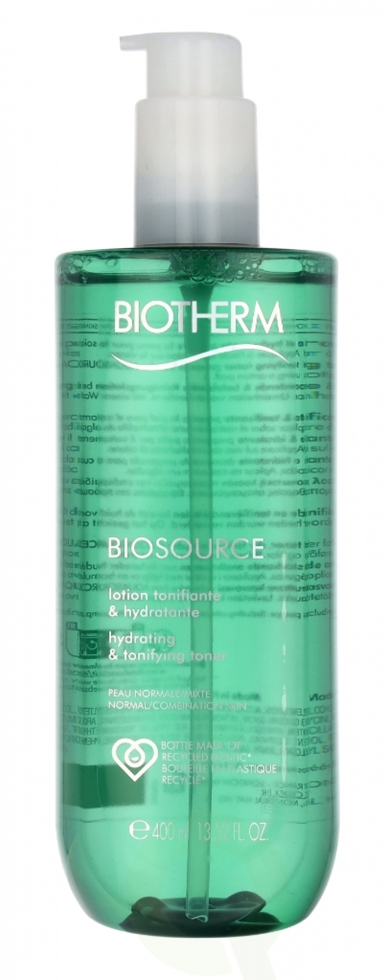 Biotherm Biosource Hydrating Tonifying Toner 400 ml Normal/Combination Skin 24H
