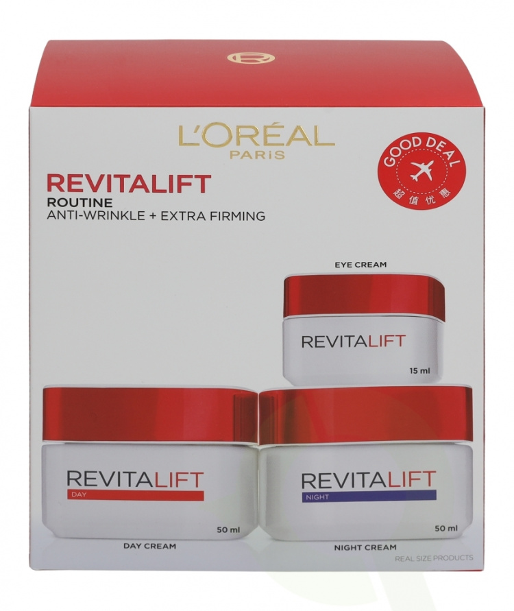 L\'Oreal Advanced Revitalift Program 115 ml Eye Cream 15ml/Day Cream 50ml/Night Cream 50ml