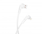 Maxlife MXUC-09 Vinklad kabel USB - Lightning 1,0 m 2,4A, Vit Maxlife MXUC-09 Vinklad kabel USB - Lightning 1,0 m 2,4A, Vit
