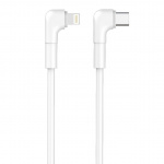 Maxlife MXUC-09 Vinklad kabel USB-C - Lightning, 1m, 27W, Vit Maxlife MXUC-09 Vinklad kabel USB-C - Lightning, 1m, 27W, Vit