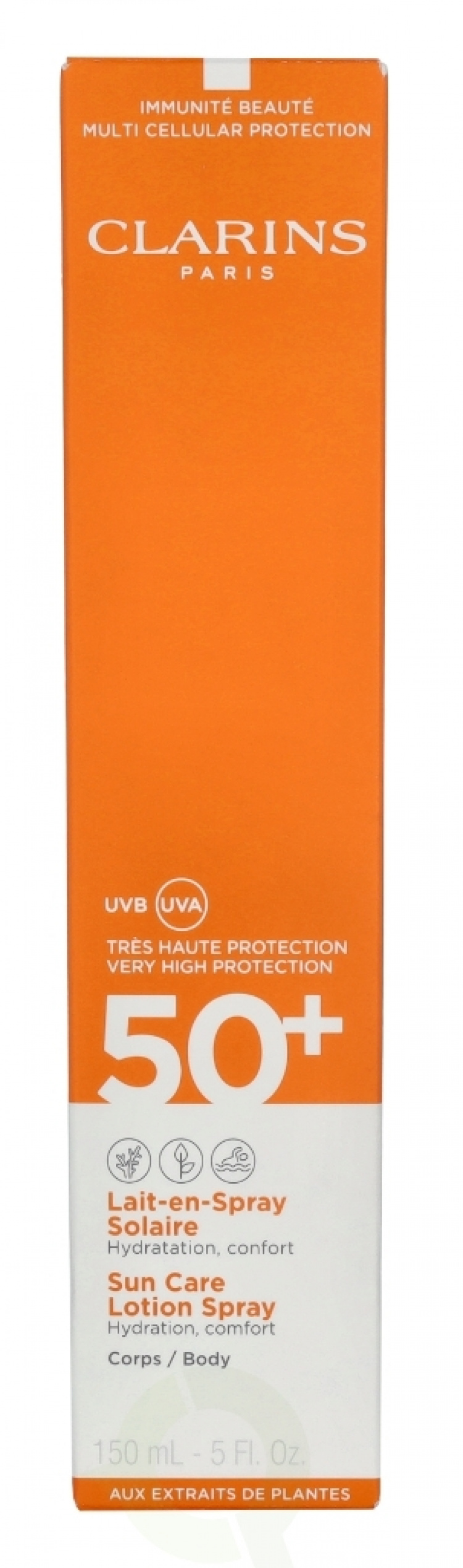 Clarins Sun Care Lotion Spray Body SPF50+ 150 ml Hydration Comfort - For All Skin Types