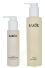 Babor Hy-Oil Cleanser & Phyto Hy-Oil Booster Hydrating Set 300 ml Cleansing Oil 200ml/Booster Hydrating 100ml - For Dry Skin