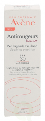 Avene Antirougeurs Soothing Emulsion Day Anti-Oxidant SPF30 40 ml Normal To Combination