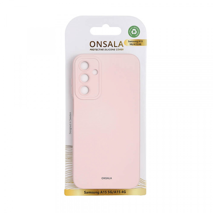 Onsala Mobilskal med Silikonkänsla Chalk Pink - Samsung A15 5G/A15 4G Onsala Mobilskal med Silikonkänsla Chalk Pink - Samsung A15 5G/A15 4G