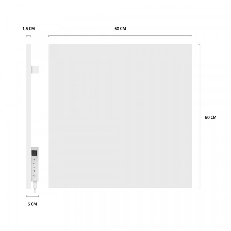 Hombli Smart Infraröd Värmare Metallpanel 350w Vit Hombli Smart Infraröd Värmare Metallpanel 350w Vit