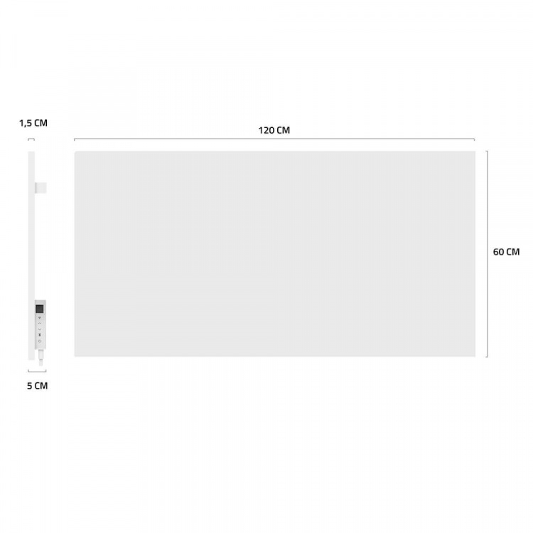 Hombli Smart Infraröd Värmare Metallpanel 700w Vit